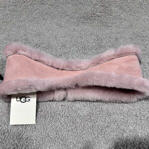UGG Blush Fur-Trimmed Headband